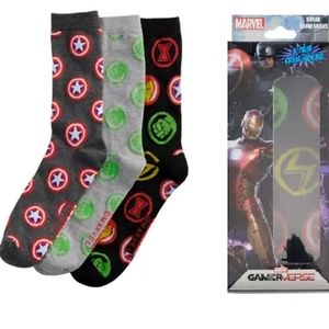 3 Pair Marvel Comics Themed Socks in Gift Box, Avengers